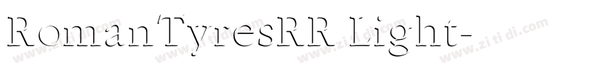 RomanTyresRR Light字体转换